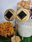 Black and Gold Earrings