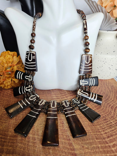 African Yak Bone Necklace